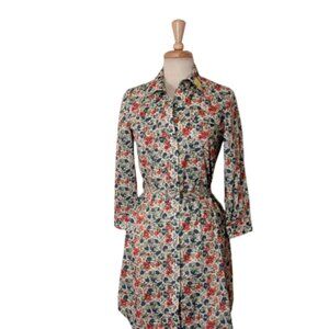 Theory Shirt Dress. Floral. 8